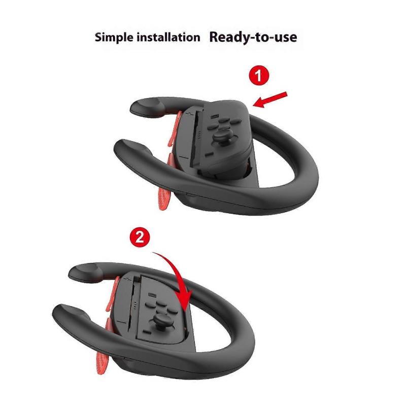 PGTECH GP-362 2Pcs For Nintendo Switch 2 Controller Racing Game Steering Wheel Left and Right Joy-Co