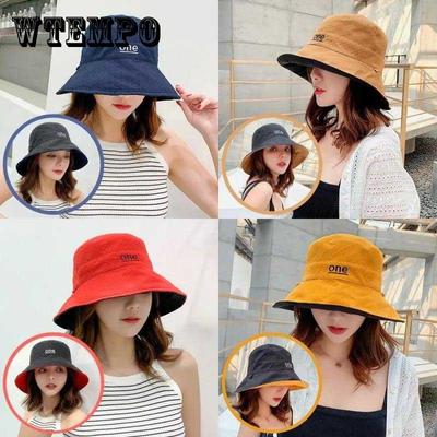 Hat Women's All-match Fisherman Hat Summer Breathable Outdoor Sun Hat Double-sided Face-covering Sunscreen Hat