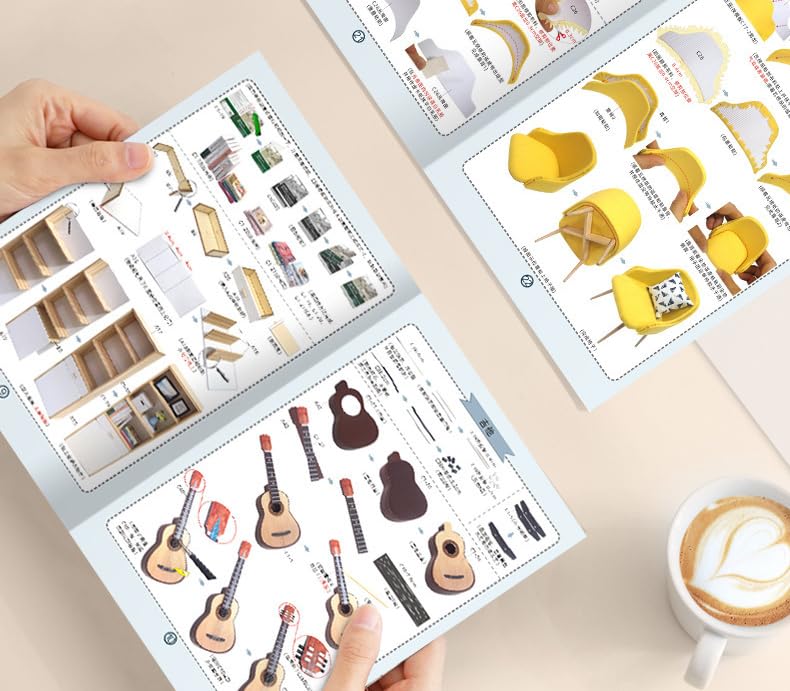 Dollhouse Construction Handmade Craft Cute Room Kit, Kit, Set, Crafts, Miniature, (One 1) [Product]