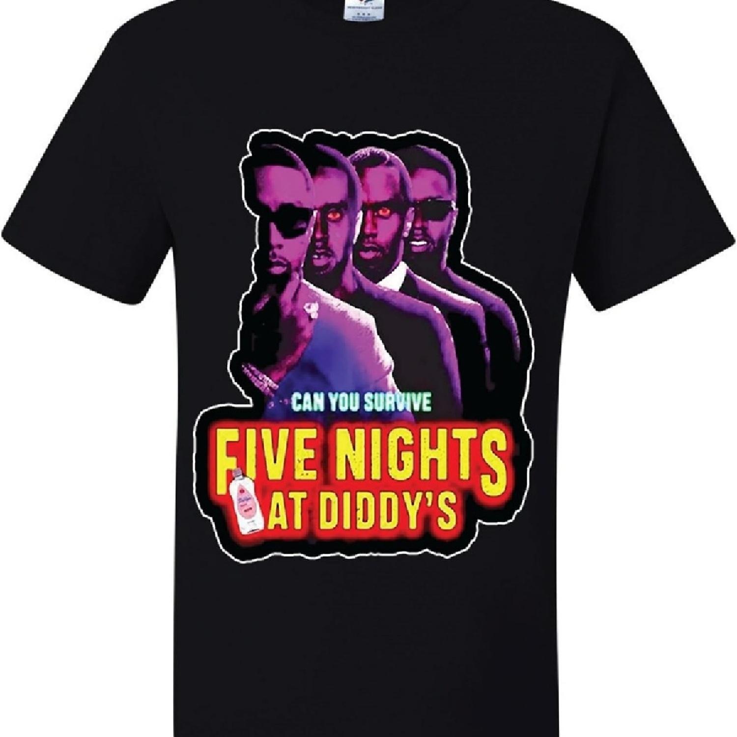 

Can You Survive Five Nights at Diddys Ugly Chrismats T-Shirts S