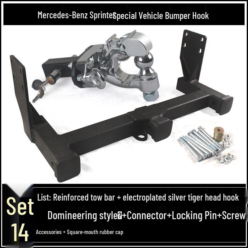 Compatible Mercedes-Benz Sprinter, V-Class, B-Class RV Tow Hook and Rear Trailer Hitch Adapter
