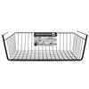 Suspended Shelf Basket M Black Metal 40X26 Cm