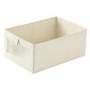 Foldable Cotton & Linen Storage Box for Jeans, Books, and Underwear