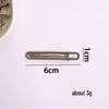 Korean Y2K Silver Side Bangs Duckbill Clip - Women's Sweet Hair Accessory