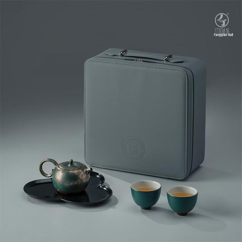 Edenus Peacock Green Glaze Ceramic Tea Set