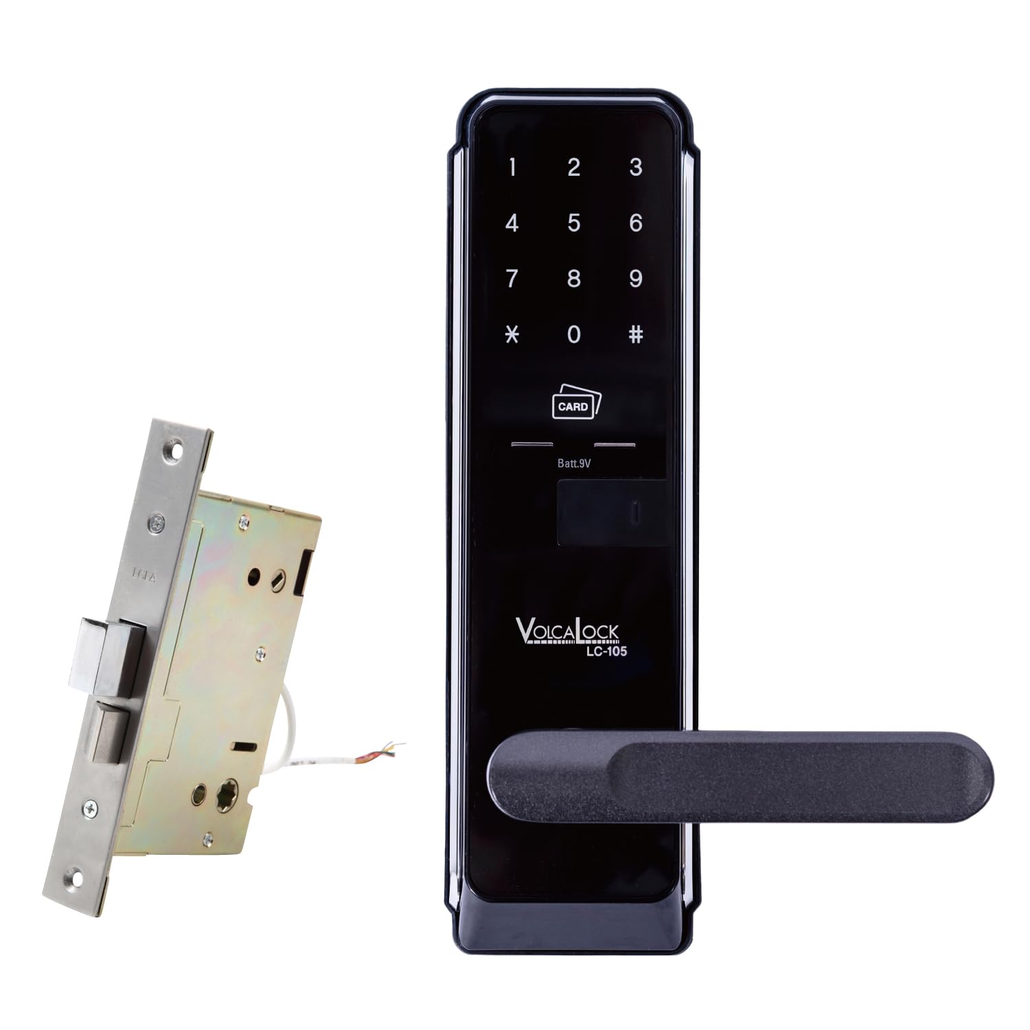 

Rockman Japan Digital Door Unprocessed installation on applicable Installation video type Lock, locks, included, Card/PIN LC-105 чорний