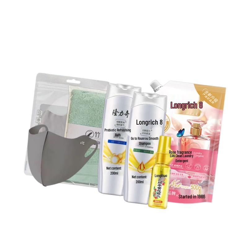 Longliqi Colorful Summer 6-Piece Wash & Care Set