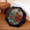 Demon  Pattern, Automatic Folding Umbrella, Portable and Foldable Design, 8 Ribs, a Christmas or Birthday Gift.