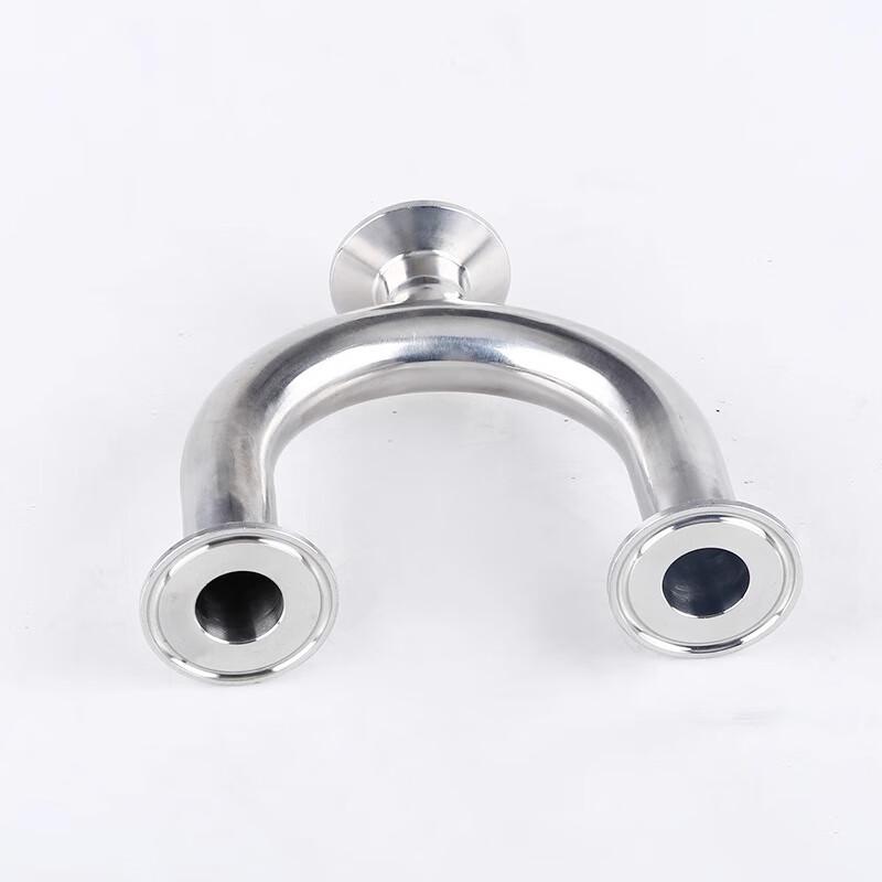 304 Stainless Steel Sanitary Quick-Install U-Type Three-Way Connector