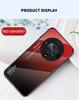 For Honor X9B X 9B Deksel Gradient Aurora Herdet Glass Myk Ramme Bakdeksel Telefondeksel