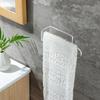 Clear Wall Mounted Towel Shelf Easy Installation Towel Holder for Bathroom Sturdy Acrylic Towel Storage Rack for Hotels
