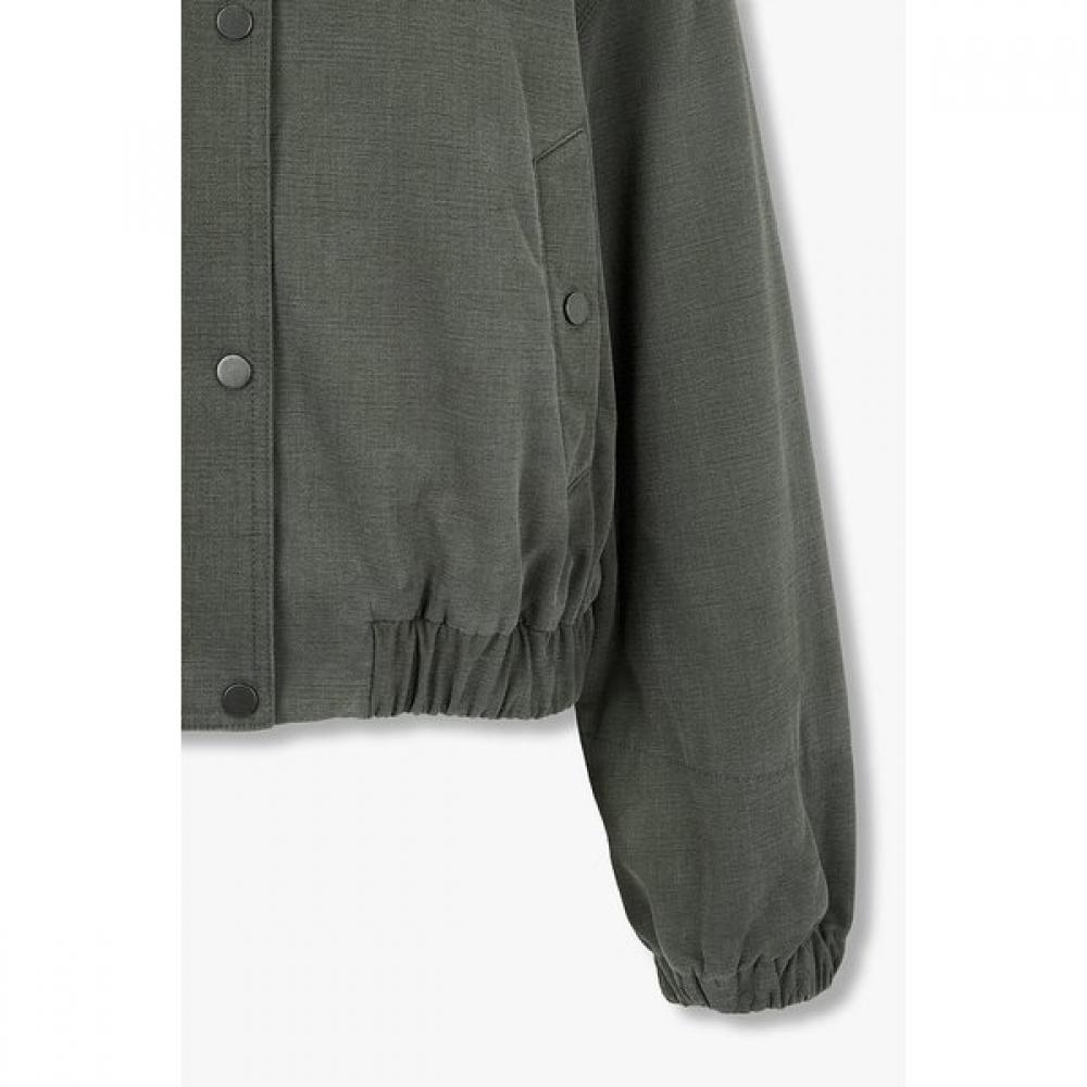 Studio Tomboy Contrast Collar Cotton Crop Jumper 9105413212