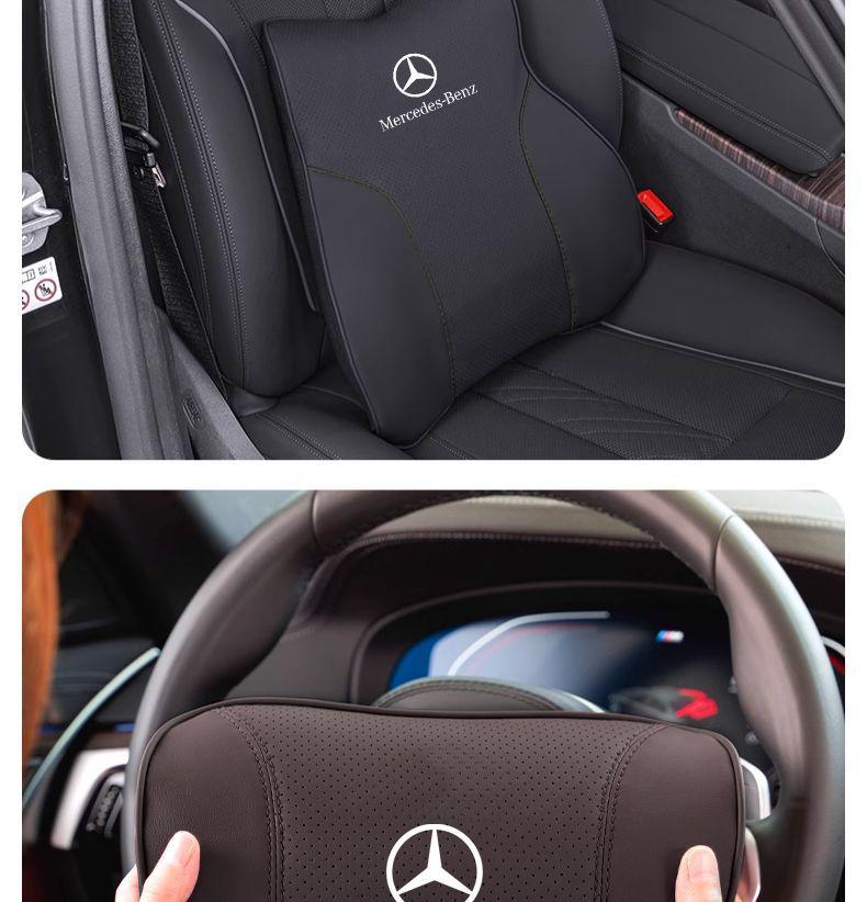 Compatible with Mercedes-Benz Models: S-Class, C-Class, A/E-Class, E300L, GLA, GLC, GLE, Maybach Headrests.