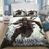 Game A-Assassin S C-Creed Art Bedding Set Gamer Duvet Cover Set Adult boys Bedroom Single Double King Size Comforter Boys
