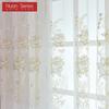 1ks Nuan Series Nordic Modern Style Vyšívaný Jemný Průsvitný Tylový Závěs Do Obývacího Pokoje Ložnice Okno Dekorace Domácí Dekorace