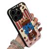 Autumn and winter three-dimensional embroidery lying down animals suitable for Apple 16/17Promax mobile phone case IP15Pro candy air cushion