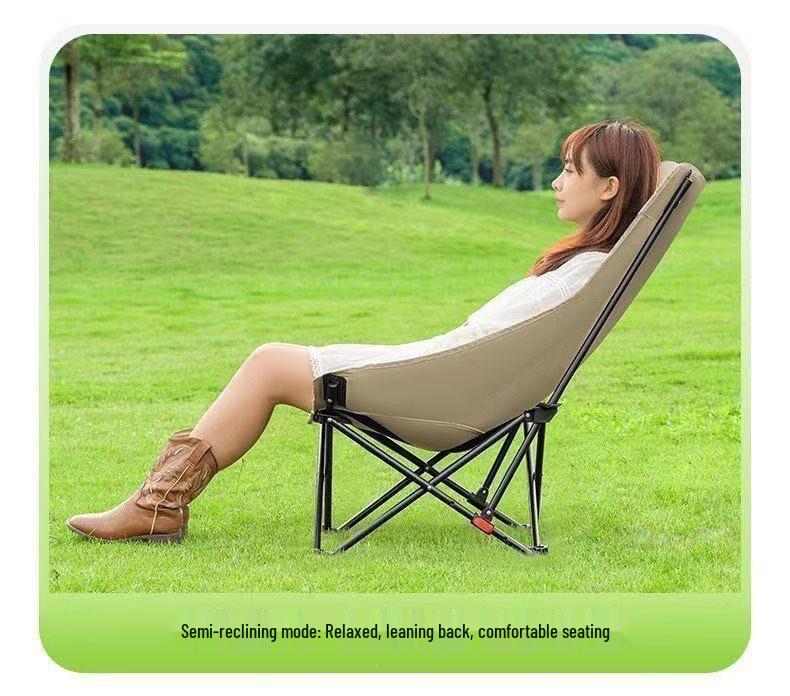 Portable Moon Chair: Folding Outdoor Recliner for Camping, Beach, Picnic & Fishing