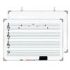 Dual-Sided Magnetic Music Staff Whiteboard - Wall-Mounted Teaching & Training Board