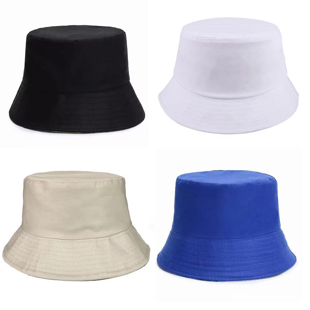 2025 New Bucket Hat Summer Women Men Bucket Hats Solid Panama Sunscreen Fisherman Cap Outdoor Beach Sun Cap Hat For Women Men