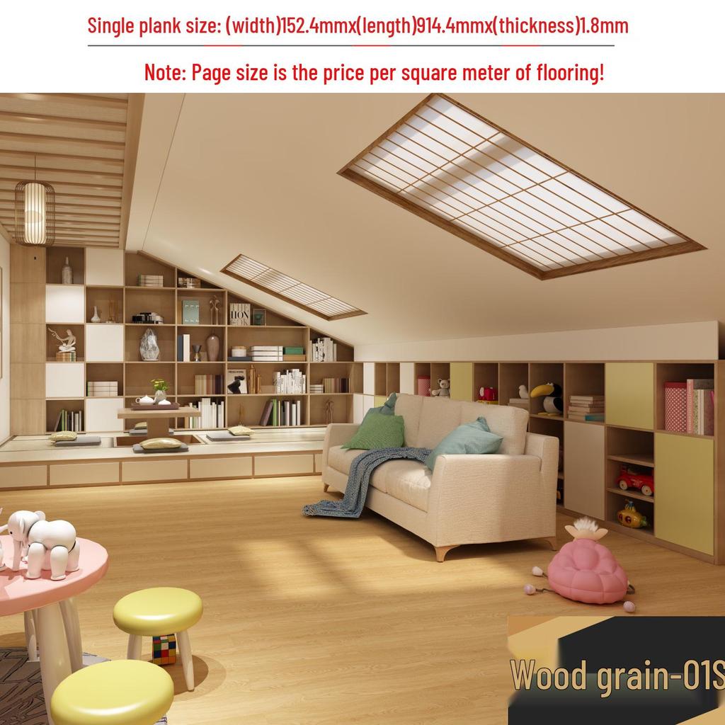 מדבקת רצפת אבן ויניל עמידה למים עם הדבקה עצמית: כיסוי PVC עבה ועמיד בפני שחיקה לחדרי שינה