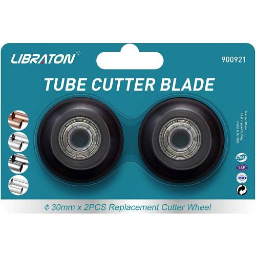 

LIBRATON 2-Piece Pipe Cutter Replacement Blade Set for Large Pipe Cutter, for Copper, Aluminum, PVC, and Thin-Walled Stainless Steel Pipes