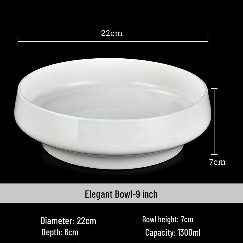 Elegant Ceramic High-Footed Serving Bowl