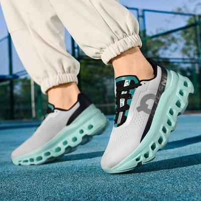 Tênis de Corrida Masculino Respirável de Verão Flyknit - Absorção de Choque, Versátil, Tênis de Pai Modernos