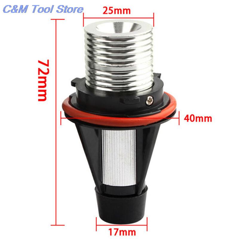 New 12V LED Angel Eyes for E39-5W LED Side Marker Light Bulb Canbus White Yellow