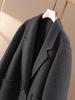 British High-End Women's Wool-Cashmere Double-Sided Short Coat