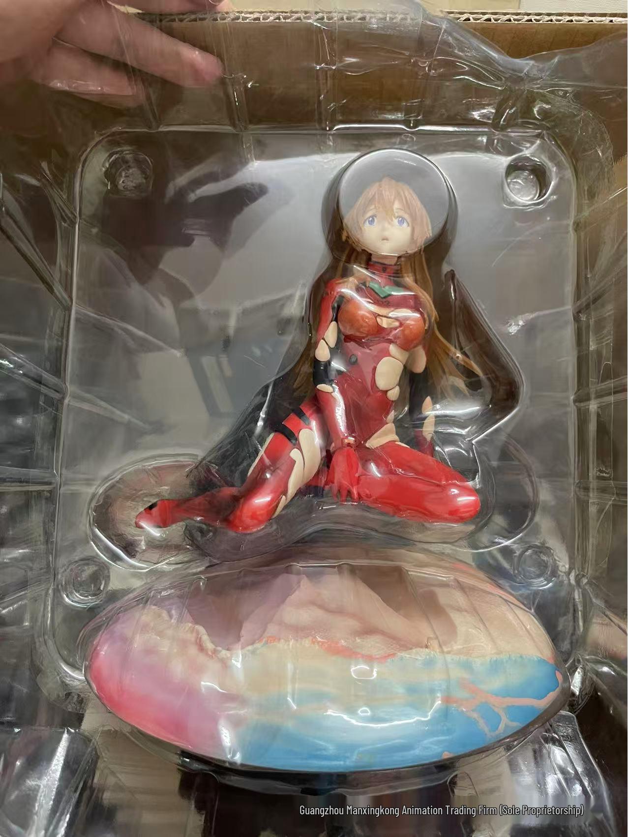 Евангелион ЕВА Аска Поврежденная в бою Фигурка Сидящая Финальная Сцена