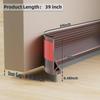 Self Adhesive Door Bottom Seal Strip Brush Strip Design Windproof Dustproof Soundproof Insect Proof Seal Strip Home Door Seal
