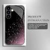 Pink Glitter Pattern Tempered Glass Phone Case Suitable for Samsung Galaxy S26 S25 S24 S22 S21 S20 FE/Ultra/Plus Anti Drop