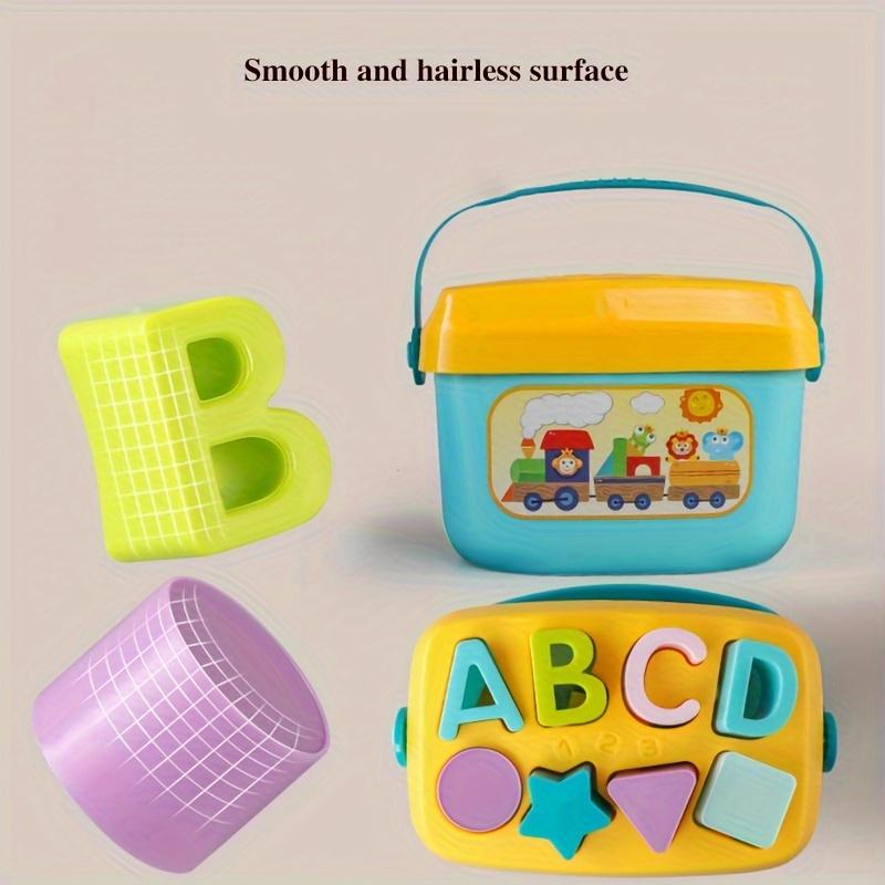 Baby Learning Resources Buchstabenblöcke-Spielzeug, Feinmotorik-Spielzeug, Früherziehung, Farberkennung, Alphabet-Form-Spielzeug für Kleinkinder