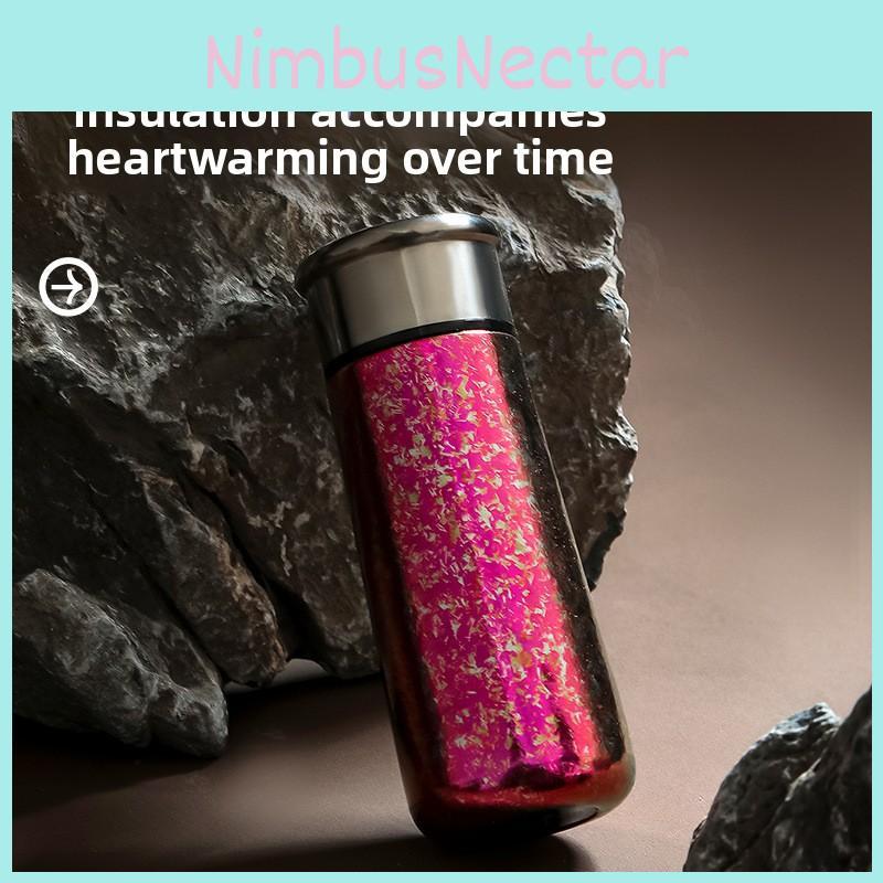 Barevný Stylový Titanový Hrnek Ledový Květ Izolační Hrnček Pro Domov Kancelář A