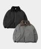 Someplace Man Collared Fur-Trimmed Fleece Shearling Oversized Bomber Blouson Jumper_2 Colors