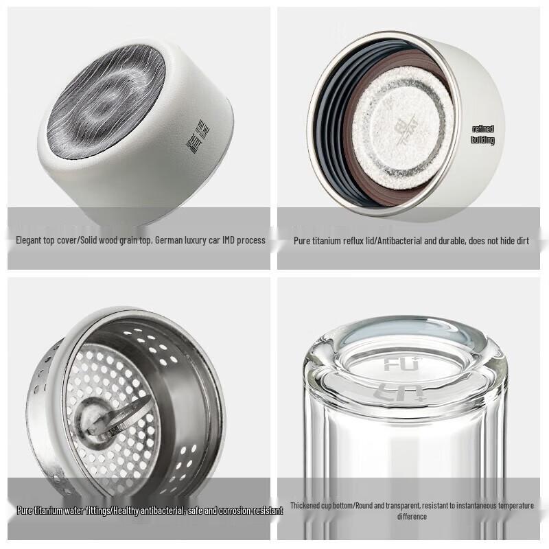 FUGUANG FU+ Nature Zhen Series Double-Layer Glass Water Cup 290ml