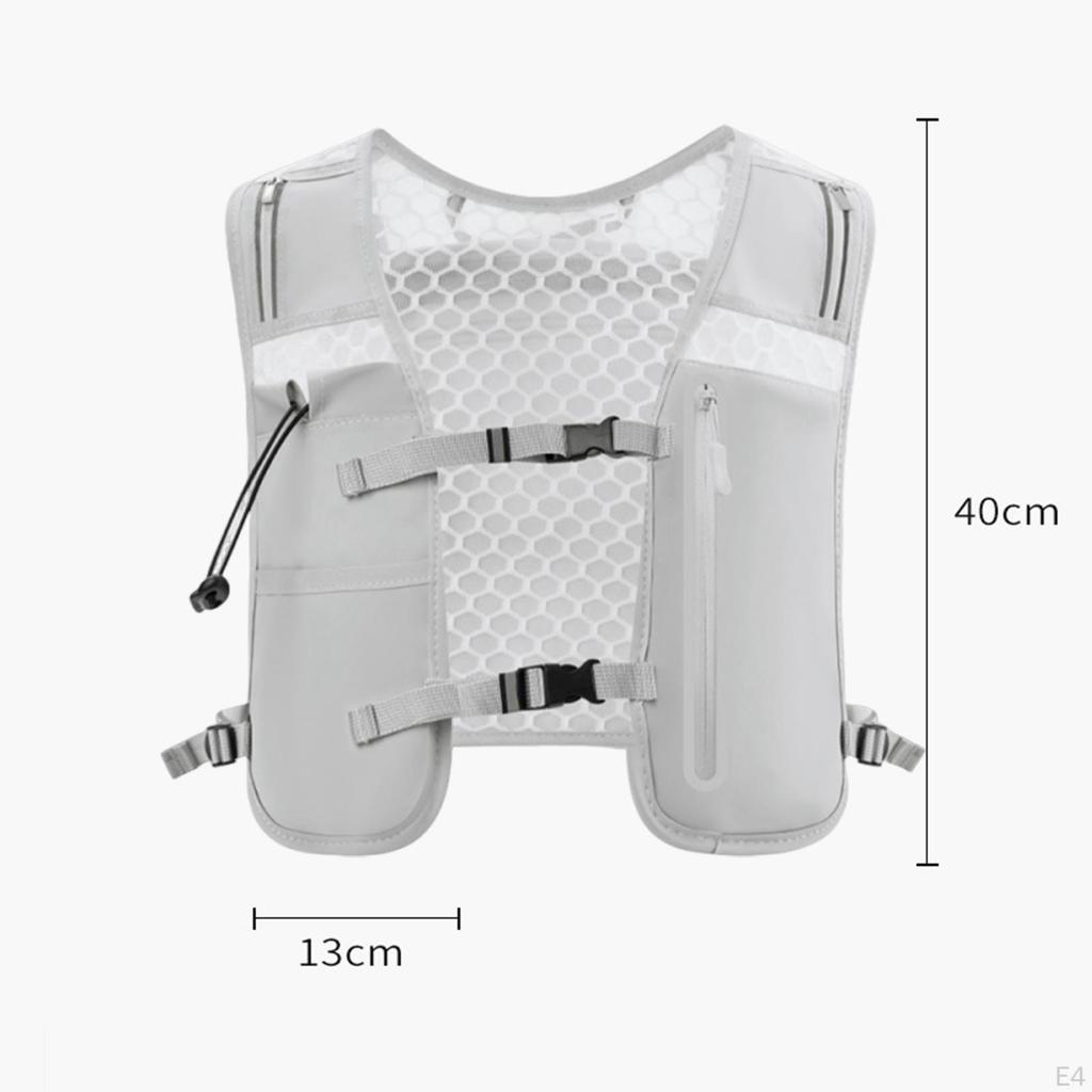 Väst Vandringsryggsäck Vattenflaskhållare Cykelväska för Jogging Tävling