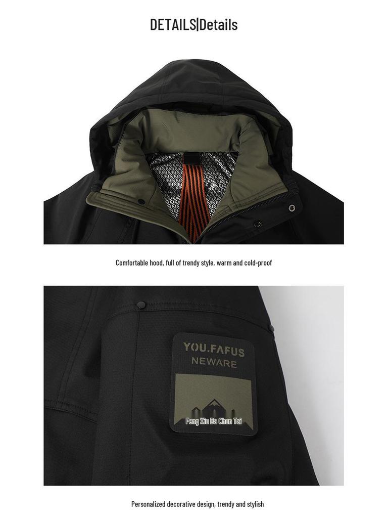 Men's 2025 Stylish Hooded Down Jacket: Warm, Handsome, and High-Quality for Autumn/Winter