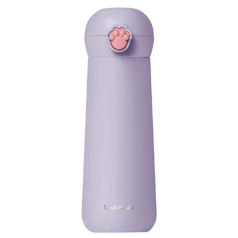 Lock&Lock Meow Bounce Stainless Steel Insulated Bottle, 400mL