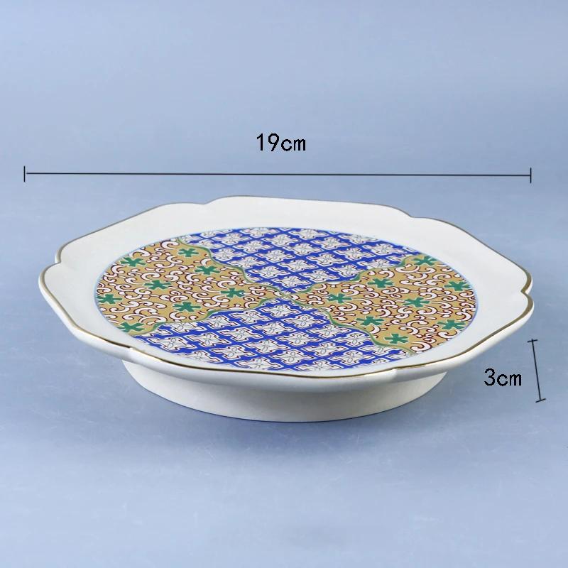 

Vintage Japanese Style Ceramic Plates Creative Irregular Sushi Plate Afternoon Tea Dessert Fruits Tray Exquisite Home Tableware