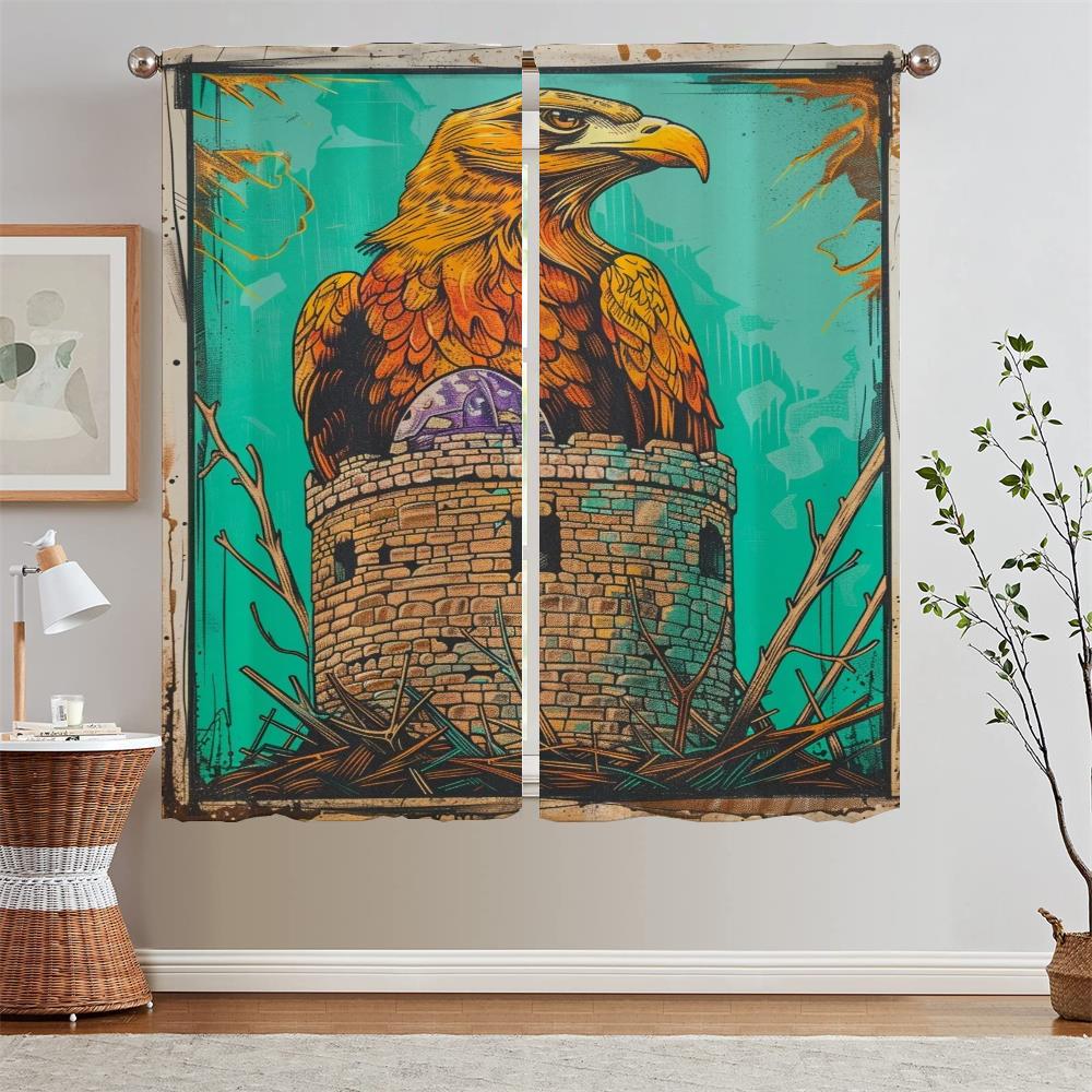 

Black Out Шторы Салон 2 шт Guardian Condor Дешевые вещи с бесплатной доставкой для дома Перегородка Шторы для детской комнаты W50xH70cmx2pcs-CL