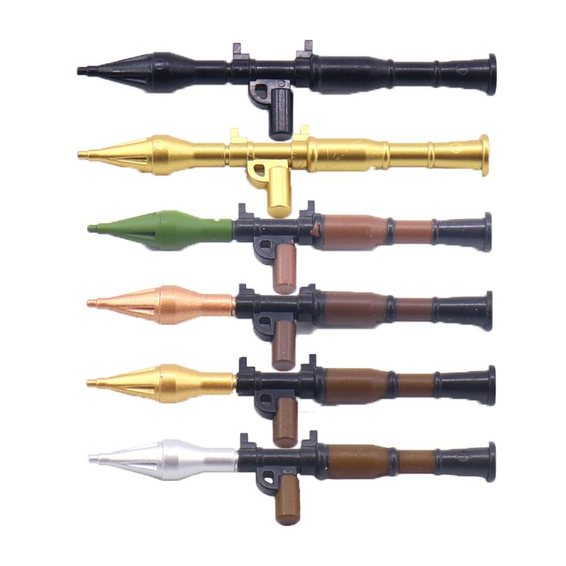 5/10 WW2 Soldier Weapons Building Block Two-color Printing Machine Rifle Submachine Sniper Guns Military Accessories Block Bricks C238