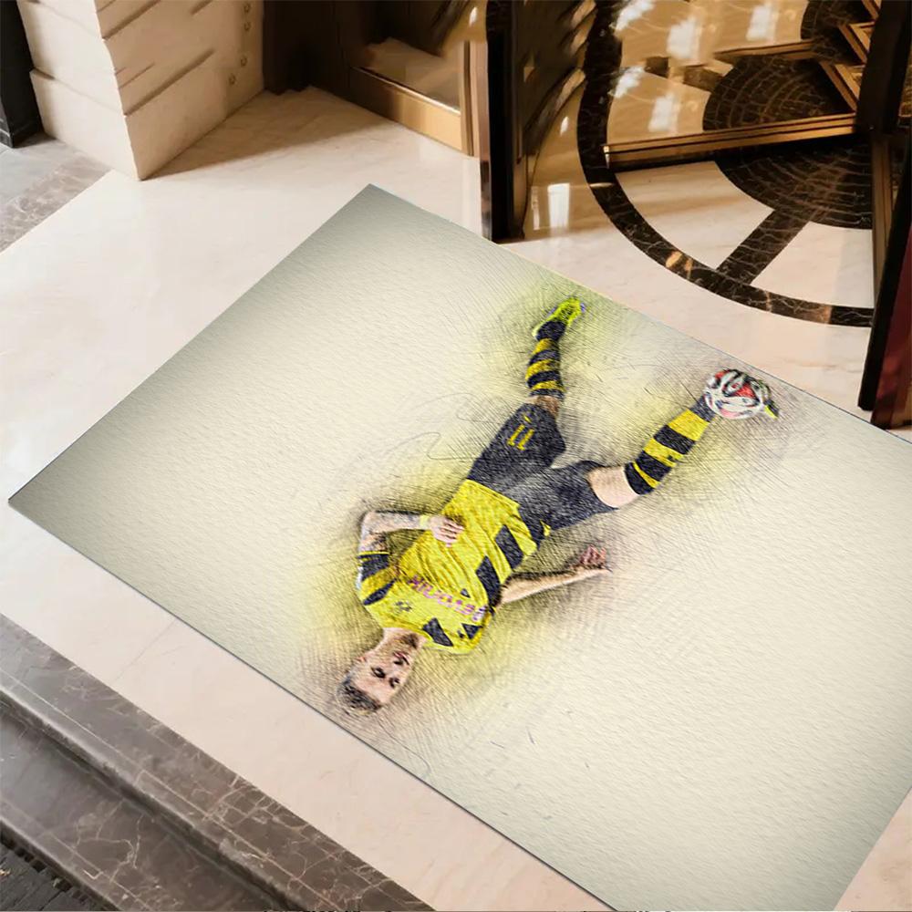 Borussia Dortmund Celebration Floor Rug Office Rug Design for Dormitory Outdoor Foyer Playrooms Antislip Carpet Anime Office Decor