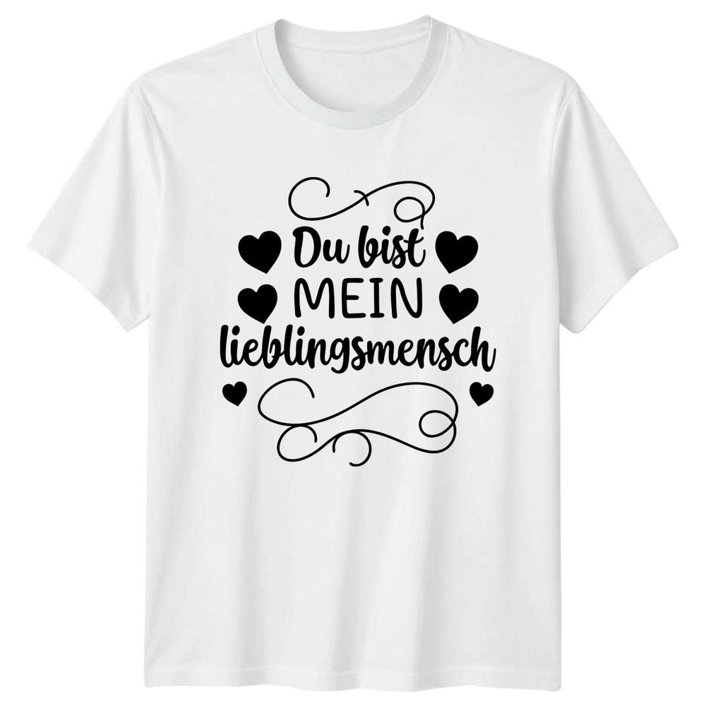 Du Bist Mein LieblingsUnisexsch TShirt GerUnisex Relationship Gift For Him And Her S