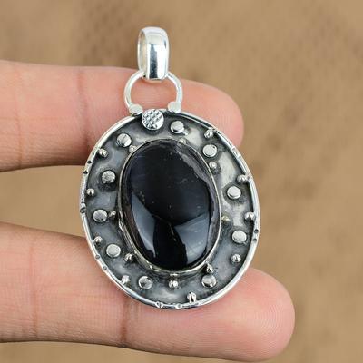 Womens Day Deal 925 Sterling Silver Blue Tiger Eye Gemstone Wife Pendant Jewelry