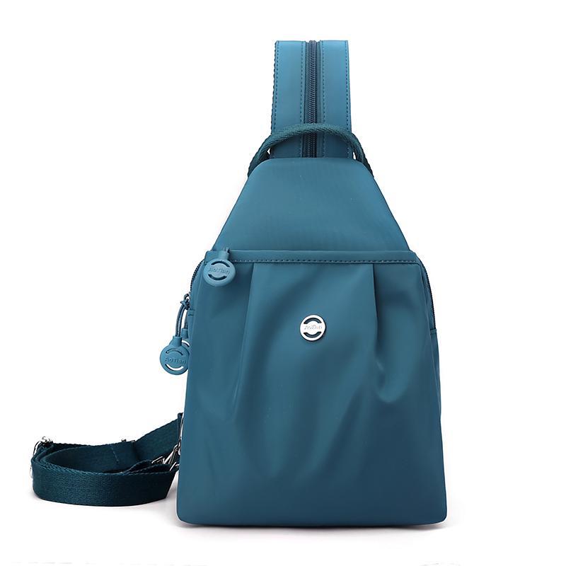 Schoolbag Small Backpack Women's 1011 New Women's Daily Commuting Dual-purpose Crossbody Breast Bag Small Multi-layer Multi-pocket Backpack