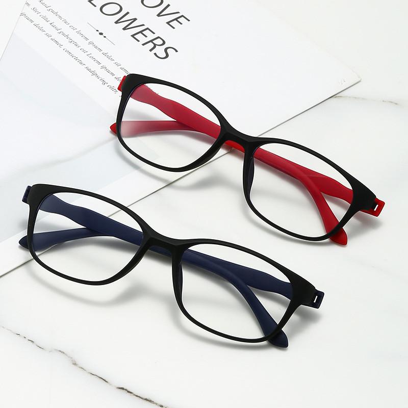 4PCS Anti-blue Light Reading Glasses Ultralight TR90 Sport Presbyopia Eyeglasses Women Men Far Sight Optical Eyewear