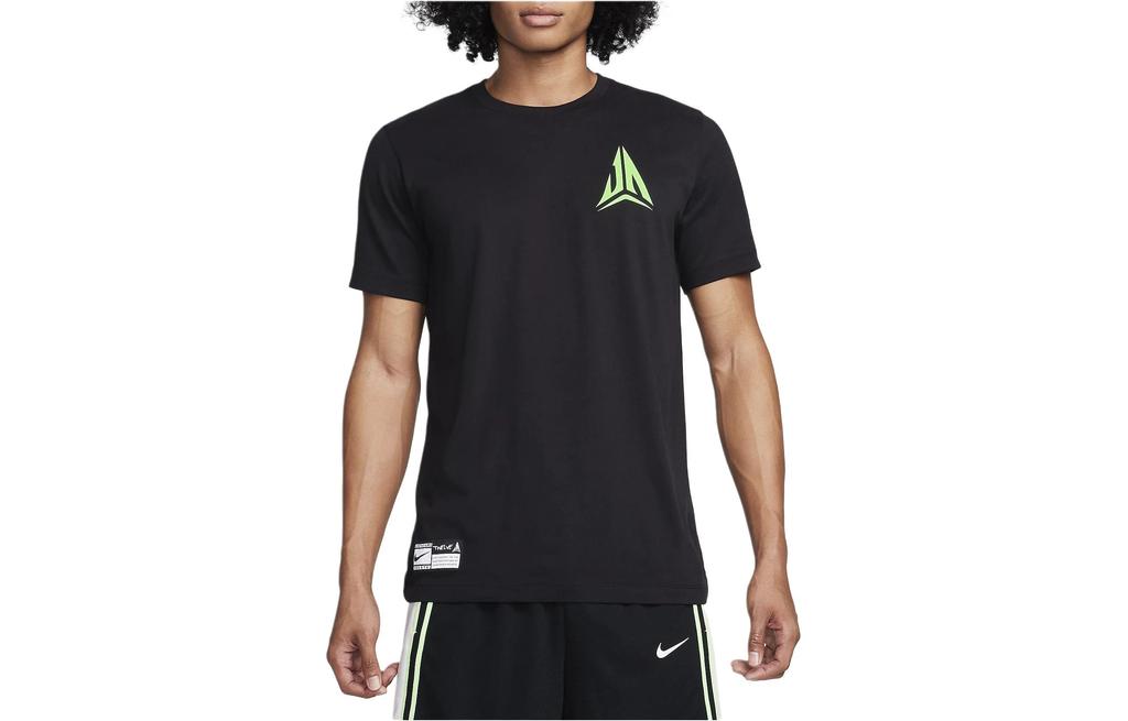 Nike T Shirts Men's Black Crew Neck Moderate Straight Fit FQ4911-010