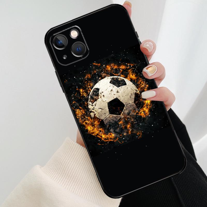 Football Soccer Ball Phone Case For iPhone 17 Pro Max 14 13 12 11 15 16 Pro Max mini 15 16 Plus 16e 17 Air Cover