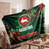 Coperta di Flanella South Sydney Rabbitohs, Testo Nome Personalizzato Morbida Coperta da Divano Decorazione per la Casa Regalo